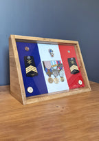 Médaillier LARGE avec coffre - Sans LED - Personnalisable
