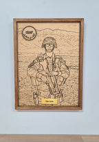 Cadre souvenir - Gravure personnalisable