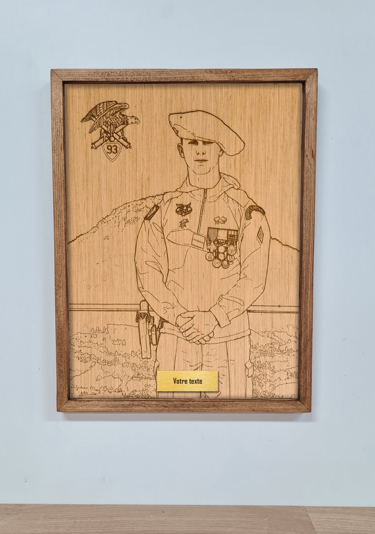 Cadre souvenir - Gravure personnalisable