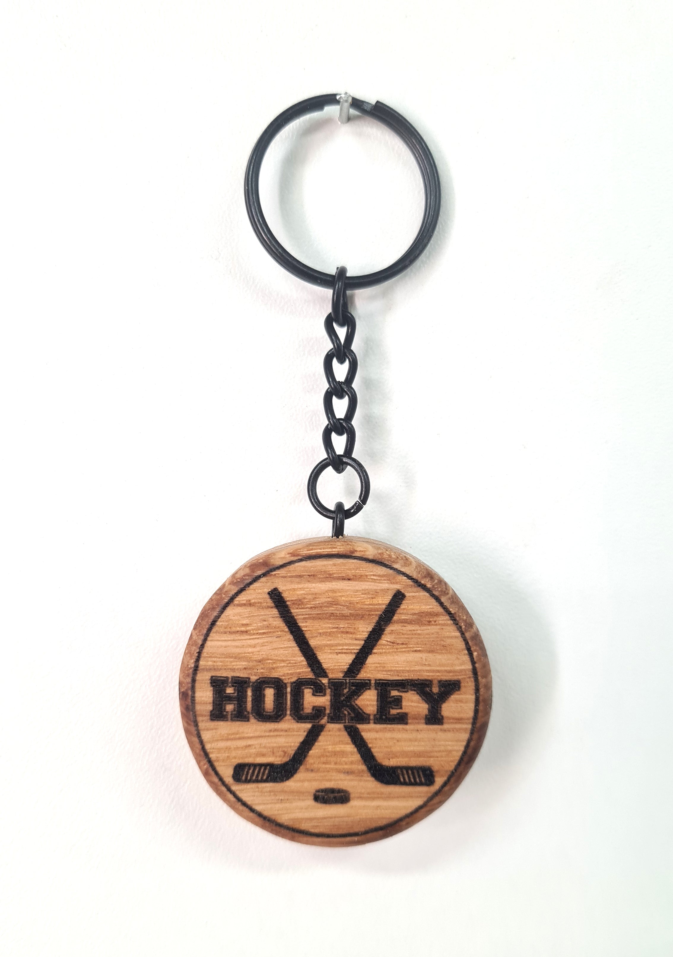 Porte-clés mini palet de hockey / 11 modèles