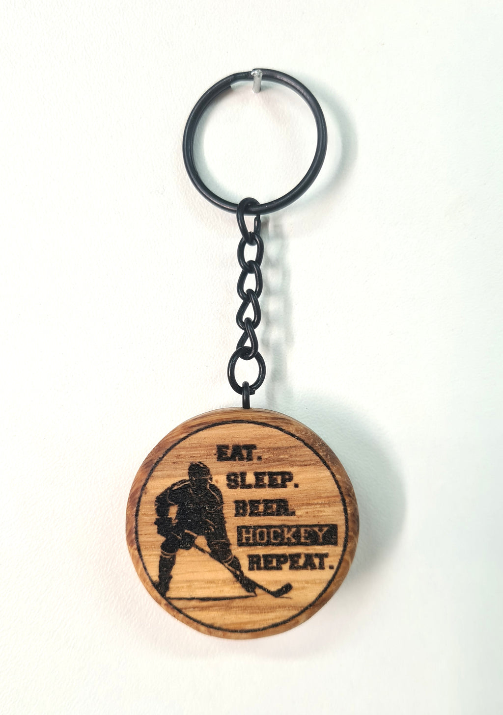 Porte-clés mini palet de hockey / 11 modèles