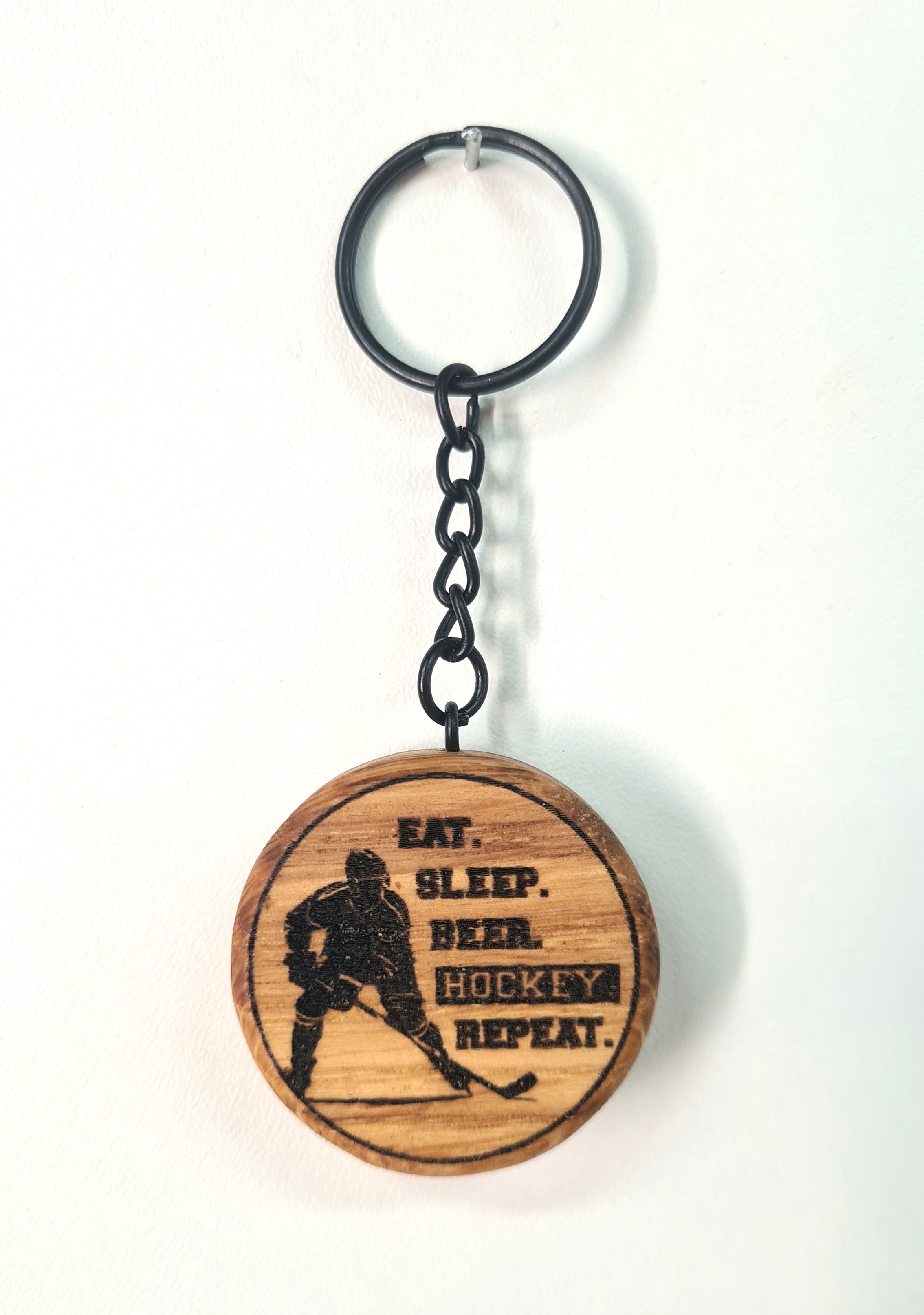 Porte-clés mini palet de hockey / 11 modèles