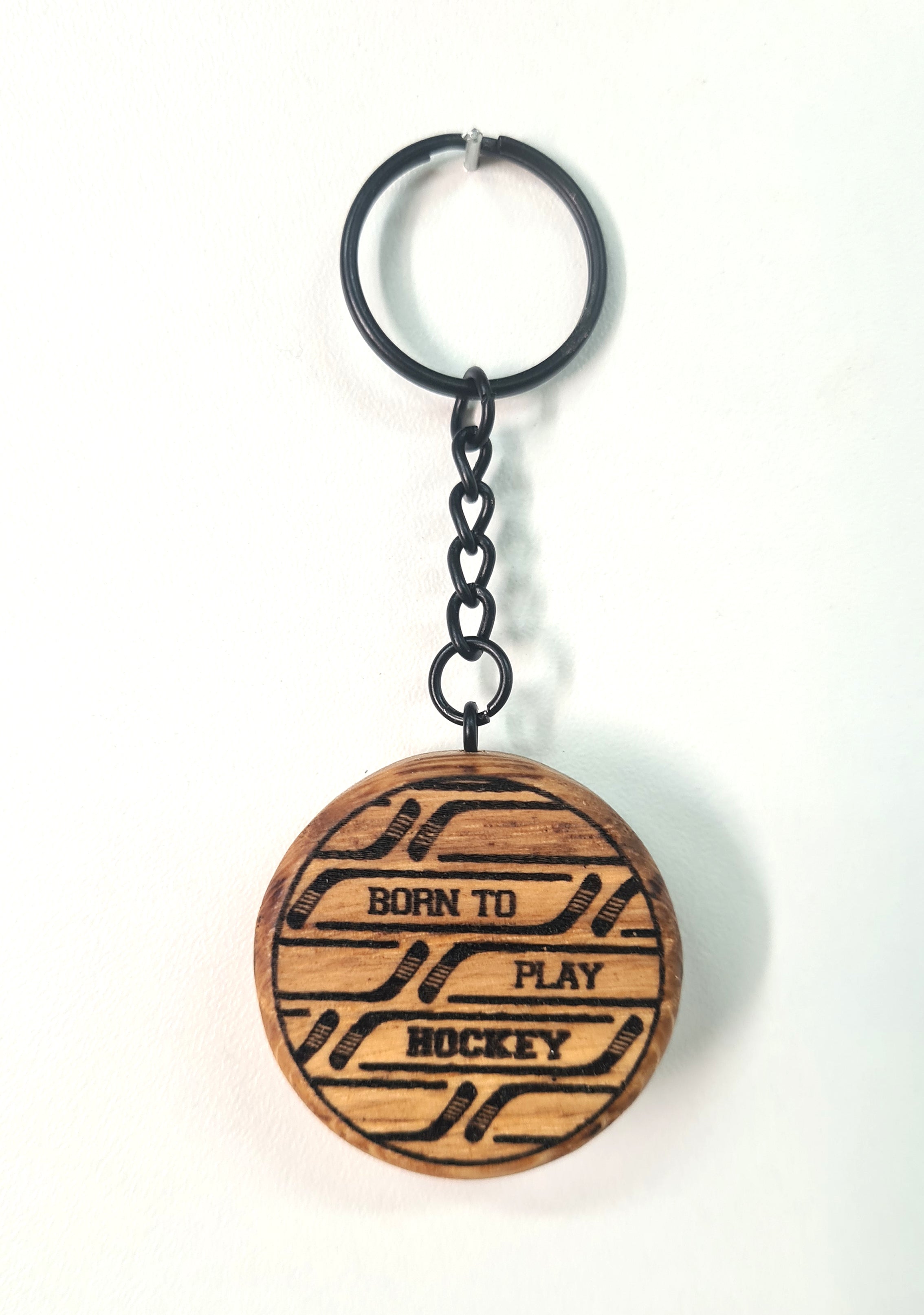 Porte-clés mini palet de hockey / 11 modèles