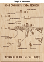 Cadre décoratif armement - PERSONNALISABLE