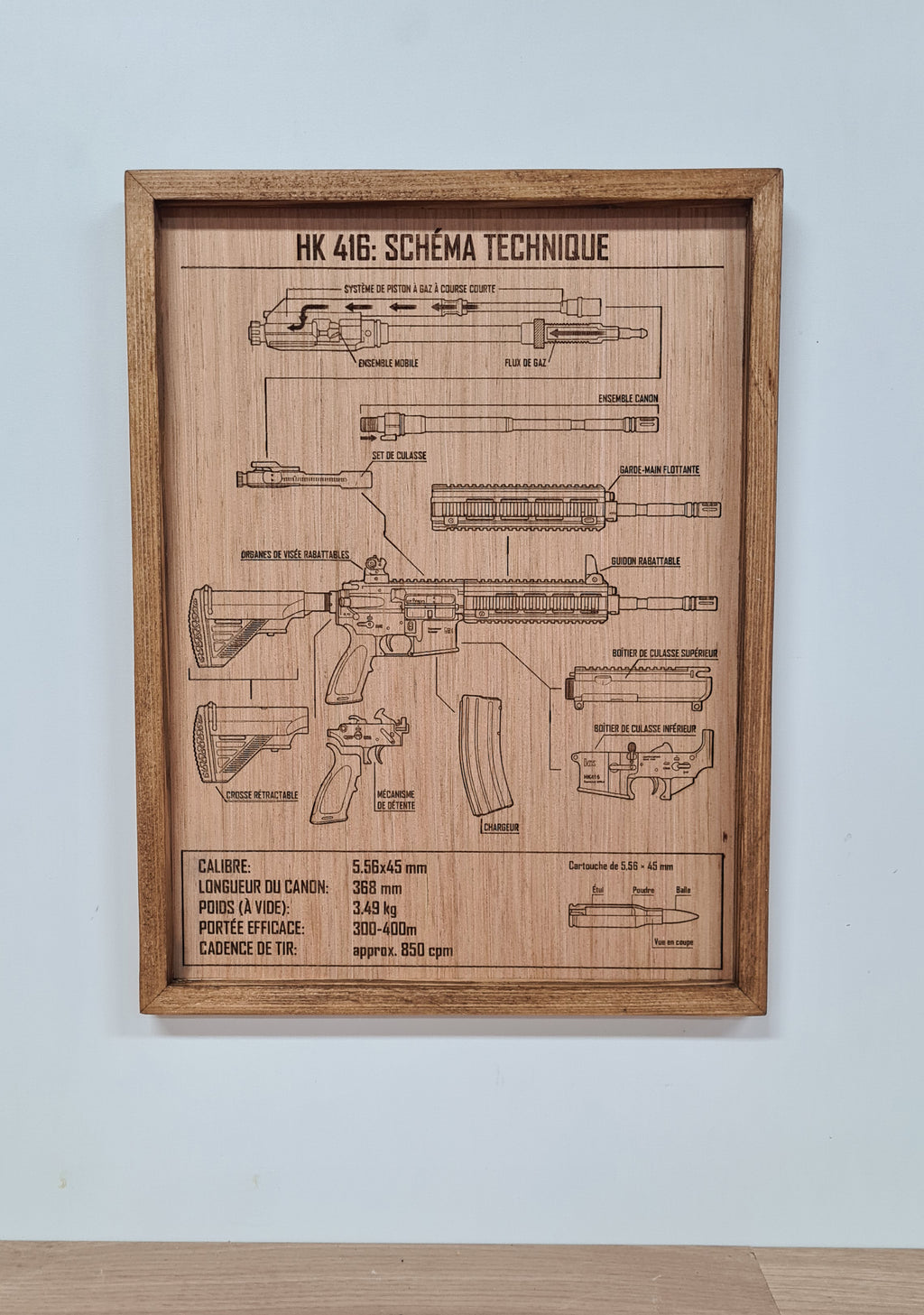 Cadre décoratif - HK 416/MR 223: Schéma technique