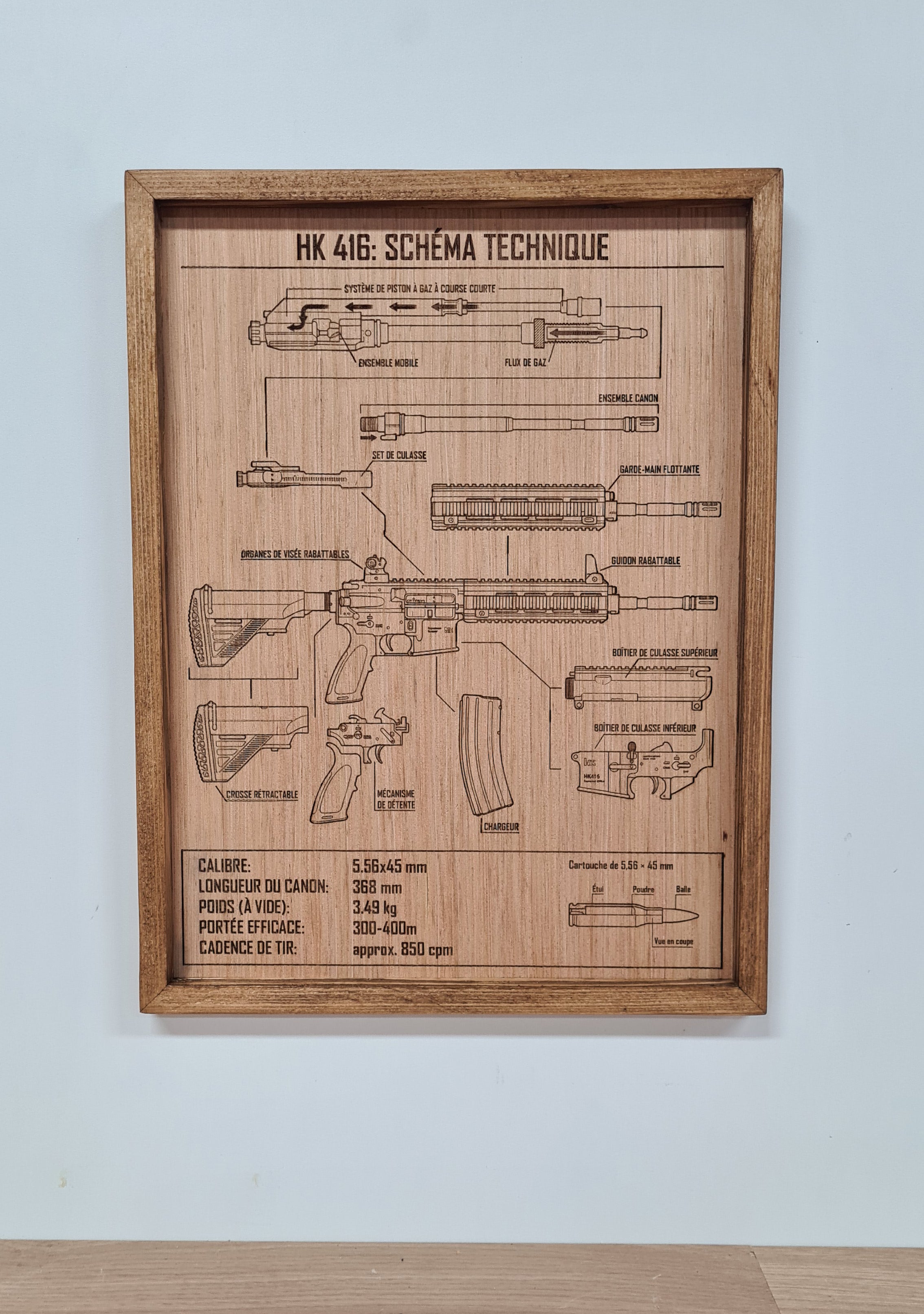 Cadre décoratif - HK 416/MR 223: Schéma technique